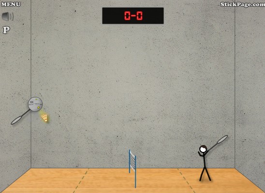 Stick Figure Badminton