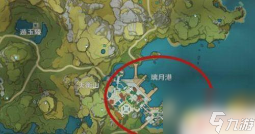 原神海滩 璃月海滩在原神地图中的具体位置