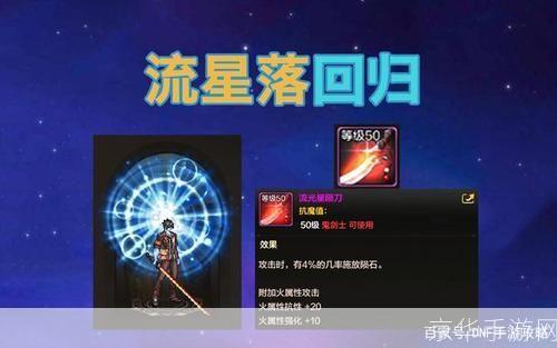 DNF流光星陨刀：璀璨星空下的战神之刃