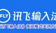 《讯飞输入法》夜间模式关闭方法