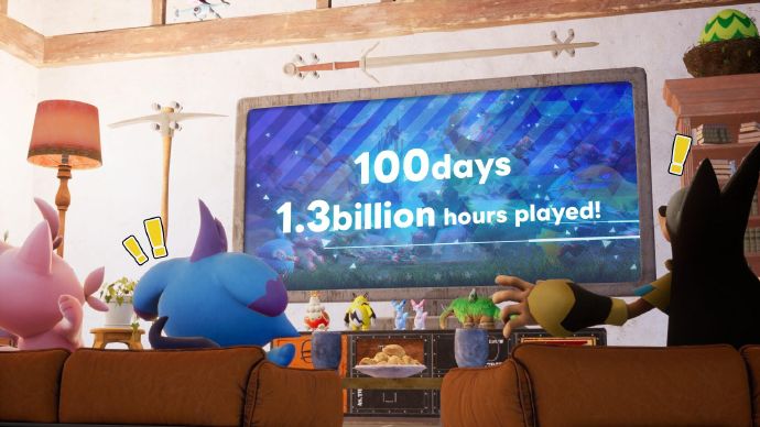 《幻兽帕鲁》百日奇迹：玩家总游戏时间破13亿小时！