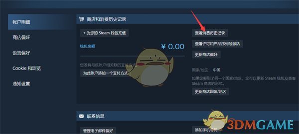 《steam》历史消费记录查看方法