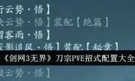 《剑网3无界》刀宗PVE招式配置大全