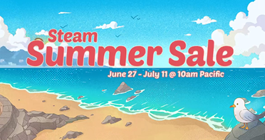 Steam夏季特卖正式定档在北京时间的6月28日至7月12日